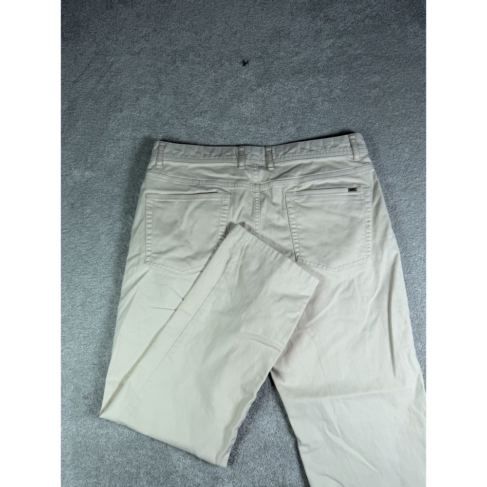 Johnnie O Mens 32x28* Atlas Stretch 5 Pocket Pants Stone Lightweight Tech Preppy